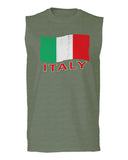 Italia Distressed Italy Flag Italian National Flag Vintage men Muscle Tank Top sleeveless t shirt