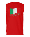 Italia Distressed Italy Flag Italian National Flag Vintage men Muscle Tank Top sleeveless t shirt