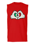 Cartoon Glove Heart Love Hecho en Mexico Mexican Flag escucudo Mexicano men Muscle Tank Top sleeveless t shirt
