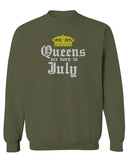 The Best Birthday Gift Queens are Born in July men's Crewneck Sweatshirt