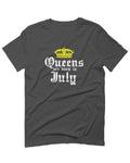 The Best Birthday Gift Queens are Born in July For men T Shirt