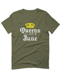 The Best Birthday Gift Queens are Born in June For men T Shirt