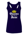 The Best Birthday Gift Queens are Born in June  women's Tank Top sleeveless Racerback