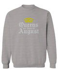 The Best Birthday Gift Queens are Born in August men's Crewneck Sweatshirt