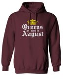 The Best Birthday Gift Queens are Born in August Sweatshirt Hoodie