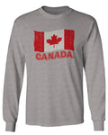 Canada Vintage Flag Canadian Pride Maple Leaf mens Long sleeve t shirt