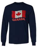 Canada Vintage Flag Canadian Pride Maple Leaf mens Long sleeve t shirt