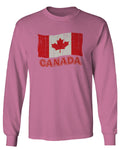 Canada Vintage Flag Canadian Pride Maple Leaf mens Long sleeve t shirt