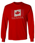 Canada Vintage Flag Canadian Pride Maple Leaf mens Long sleeve t shirt
