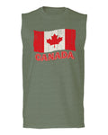 Canada Vintage Flag Canadian Pride Maple Leaf men Muscle Tank Top sleeveless t shirt