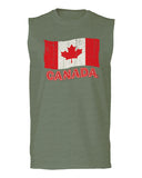 Canada Vintage Flag Canadian Pride Maple Leaf men Muscle Tank Top sleeveless t shirt