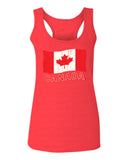 Canada Vintage Flag Canadian Pride Maple Leaf  women's Tank Top sleeveless Racerback