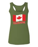 Canada Vintage Flag Canadian Pride Maple Leaf  women's Tank Top sleeveless Racerback