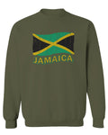Jamaica Tee Jamaican National Country Flag Tee Carribean men's Crewneck Sweatshirt