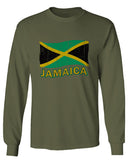 Jamaica Tee Jamaican National Country Flag Tee Carribean mens Long sleeve t shirt