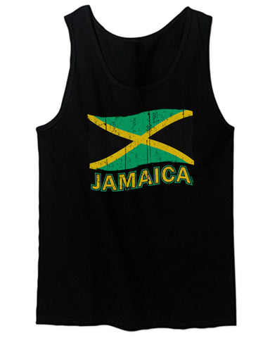 Jamaica Tee Jamaican National Country Flag Tee Carribean men's Tank Top
