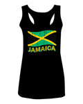 Jamaica Tee Jamaican National Country Flag Tee Carribean  women's Tank Top sleeveless Racerback