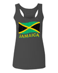 Jamaica Tee Jamaican National Country Flag Tee Carribean  women's Tank Top sleeveless Racerback
