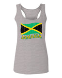 Jamaica Tee Jamaican National Country Flag Tee Carribean  women's Tank Top sleeveless Racerback