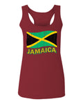 Jamaica Tee Jamaican National Country Flag Tee Carribean  women's Tank Top sleeveless Racerback