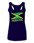 Jamaica Tee Jamaican National Country Flag Tee Carribean  women's Tank Top sleeveless Racerback
