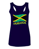 Jamaica Tee Jamaican National Country Flag Tee Carribean  women's Tank Top sleeveless Racerback