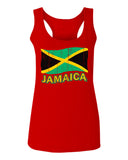 Jamaica Tee Jamaican National Country Flag Tee Carribean  women's Tank Top sleeveless Racerback