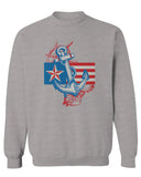 USA American Anchor Sea Marine US Navy Sailor Seals men's Crewneck Sweatshirt