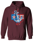 USA American Anchor Sea Marine US Navy Sailor Seals Sweatshirt Hoodie