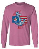 USA American Anchor Sea Marine US Navy Sailor Seals mens Long sleeve t shirt