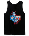 USA American Anchor Sea Marine US Navy Sailor Seals men's Tank Top
