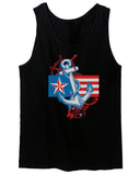USA American Anchor Sea Marine US Navy Sailor Seals men's Tank Top