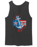 USA American Anchor Sea Marine US Navy Sailor Seals men's Tank Top
