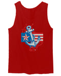 USA American Anchor Sea Marine US Navy Sailor Seals men's Tank Top