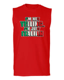 I'm NOT Yelling I'm JUST Italian Italy Flag Italian Funny men Muscle Tank Top sleeveless t shirt