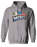 Merica Eagle USA American Flag United States America Sweatshirt Hoodie