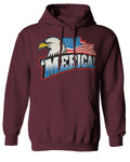 Merica Eagle USA American Flag United States America Sweatshirt Hoodie
