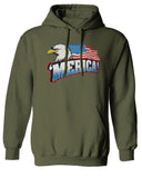 Merica Eagle USA American Flag United States America Sweatshirt Hoodie