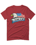Merica Eagle USA American Flag United States America For men T Shirt