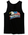 Merica Eagle USA American Flag United States America men's Tank Top