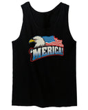 Merica Eagle USA American Flag United States America men's Tank Top