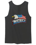 Merica Eagle USA American Flag United States America men's Tank Top