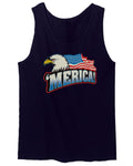 Merica Eagle USA American Flag United States America men's Tank Top