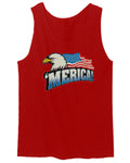 Merica Eagle USA American Flag United States America men's Tank Top