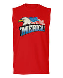 Merica Eagle USA American Flag United States America men Muscle Tank Top sleeveless t shirt