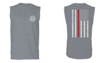 American Flag Thin Red Line Firefighter Support Seal men Muscle Tank Top sleeveless t shirt