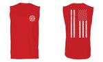 American Flag Thin Red Line Firefighter Support Seal men Muscle Tank Top sleeveless t shirt
