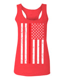 Cool Dad Fireman Firefighter red Thin line American Flag USA Support  women's Tank Top sleeveless Racerback