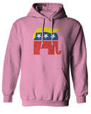 Vintage Elephant Republican Logo Trump Hair America Sweatshirt Hoodie
