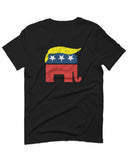 Vintage Elephant Republican Logo Trump Hair America For men T Shirt